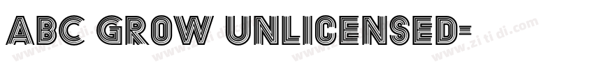 ABC Grow Unlicensed字体转换